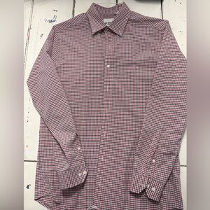 Men's Red and grey Checkered Shirt